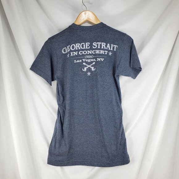 George Straight Concert Tee Women's Grey Graphic T-Shirt Short Sleeve Printed Si - Picture 2 of 8